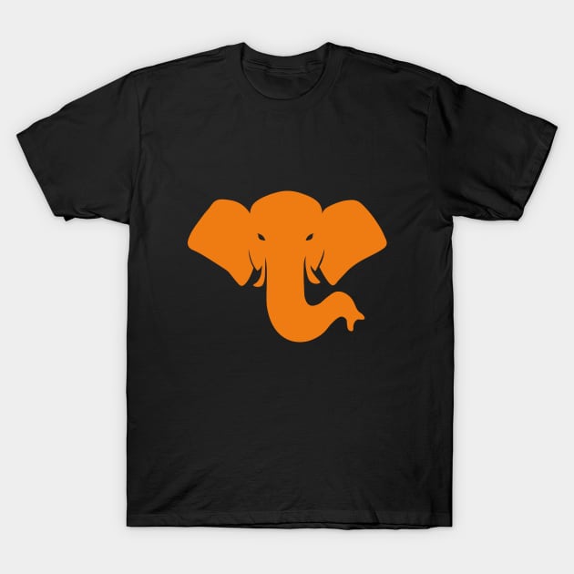 ORANGE ELEPHANT HEAD T-Shirt by beautiful pets world